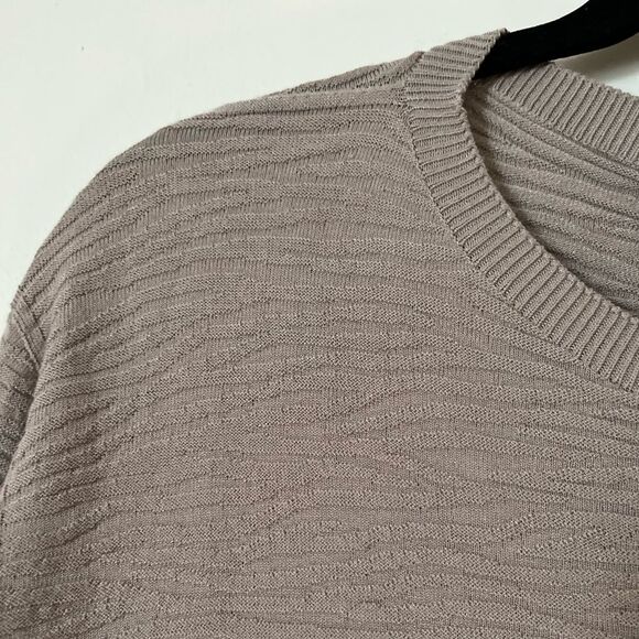 NWT Emporio Armani Men’s Sweater, Ribbed Texture, Light Chocolate Color, 3XL - Picture 12 of 12